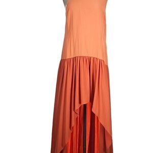 Anthropologie Hutch Colorblock Asymmetrical Dress